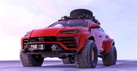 abimelec arellano reimagines the lamborghini urus as an arctic truck