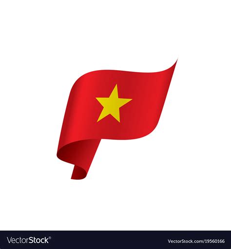 Vietnam flag Royalty Free Vector Image - VectorStock