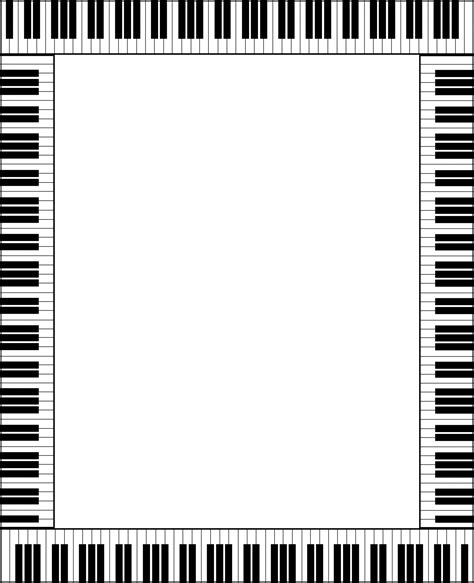 Piano Keyboard Frame Card Free Stock Photo - Public Domain Pictures