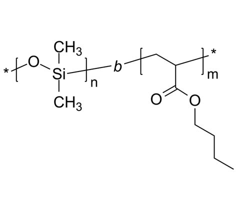 Poly(dimethylsiloxane)-b-poly(n-butyl acrylate)