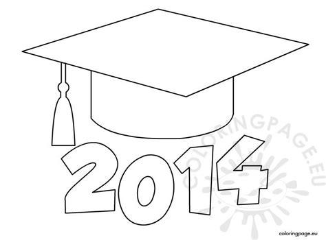 Graduation Cap 2014 | Coloring Page