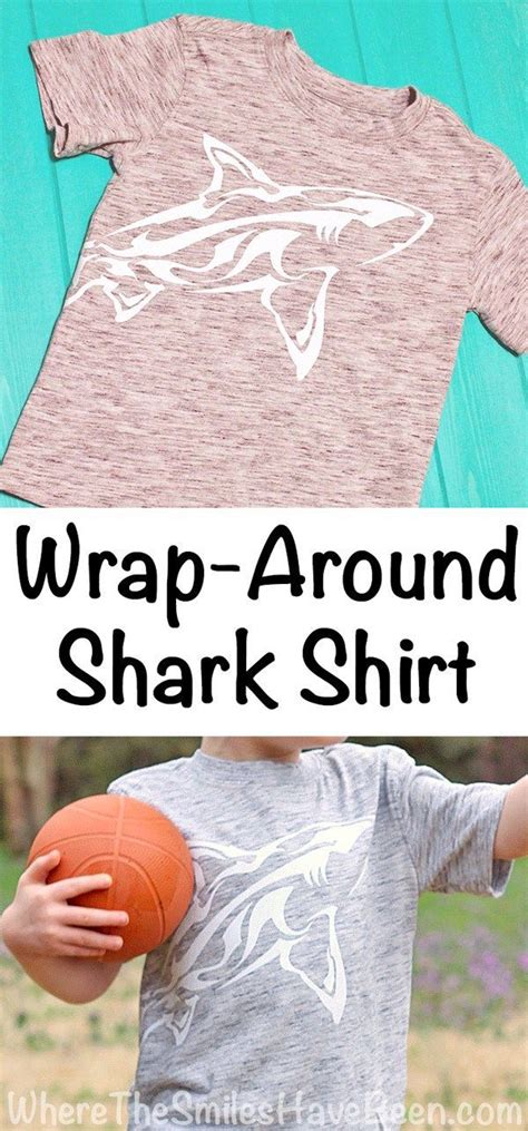 Wrap-Around Shark Shirt + Heat Press Giveaway! Diy Vinyl Projects ...