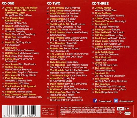 NOW THAT'S WHAT I CALL CHRISTMAS 2012 Various Artists Audio Music CD Tracks New 5099923279629 | eBay