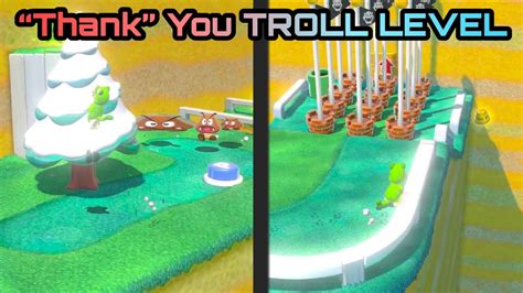 Super Mario 3D World TROLL “Thank” You level from @ZXMany - YouTube