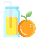 Orange juice Justicon Flat icon
