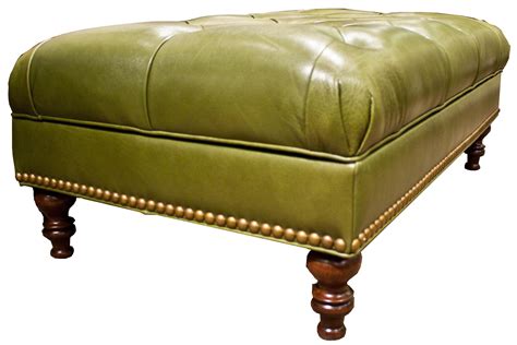 Massoud Massoud Ottomans Traditional Leather Storage Ottoman | Howell Furniture | Ottoman