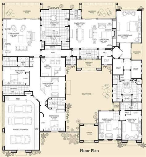 House Plans With Courtyards