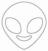 Alien Emoji coloring Page  ColouringPages sketch template