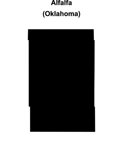 Alfalfa County, Oklahoma blank outline map 46855105 Vector Art at Vecteezy