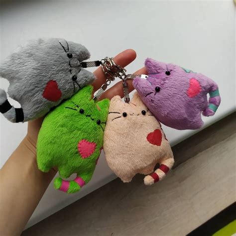 Pusheen Plush Cat Cat Keychain Trinket Plush Cat Soft | Etsy