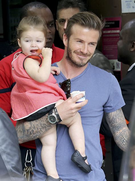 David Beckham held on to his daughter, Harper Beckham, in Paris | May's Most Adorable Celebrity ...