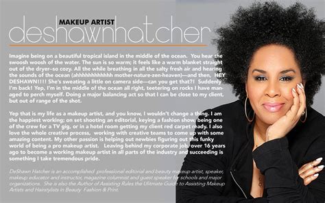 Makeup Artist Bio Examples