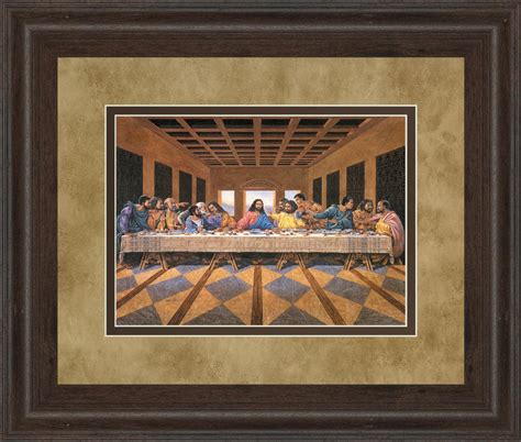 34 in. x 40 in. "Last Supper" (African American) Framed Print Wall Art - Classy Art