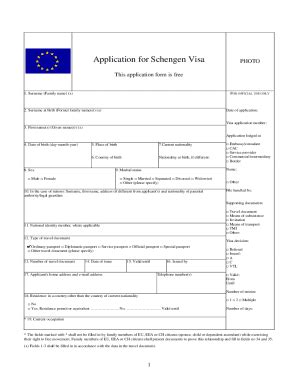 Spain Visa Application Form Pdf - Fill Online, Printable, Fillable, Blank | pdfFiller