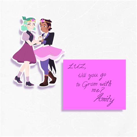 Luz and Amity Grom Dance Sticker | leilei_draws