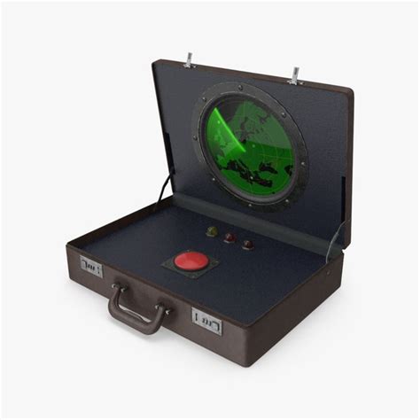 3D briefcase built-in monitor red model - TurboSquid 1166270