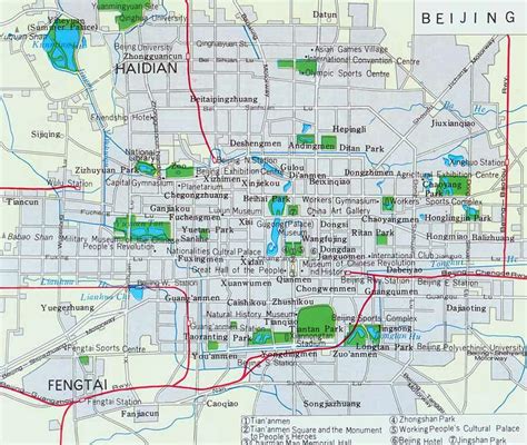 Beijing city map - Map of Beijing city (China)