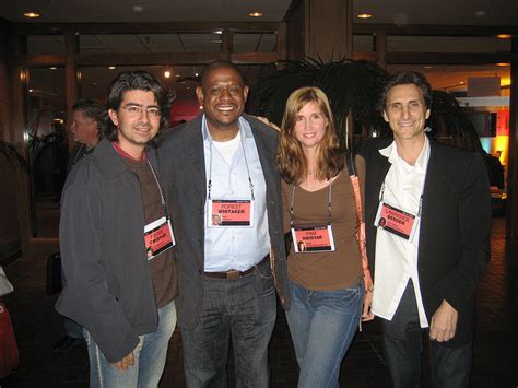 Pierre Omidyar, Forest Whitaker, Pam Omidyar, and Lawrence Bender ...