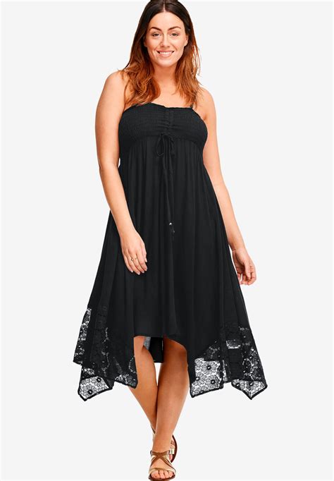 Handkerchief Hem Dress by ellos®| Plus Size Midi Dresses | Woman Within