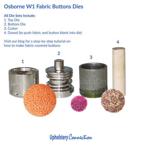 CS Osborne, C.S. Osborne, Osbourne, upholstery buttons, fabric buttons ...