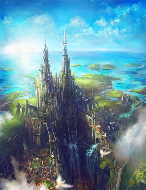 ファンタジーな風景, 風景の壁紙, 幻想的なイラスト