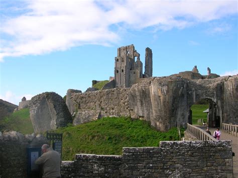 The Village and Castle Ruins At Corfe Castle In Dorset - Julies Backpack