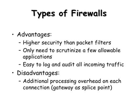 Advantages And Disadvantages Of Software Firewall