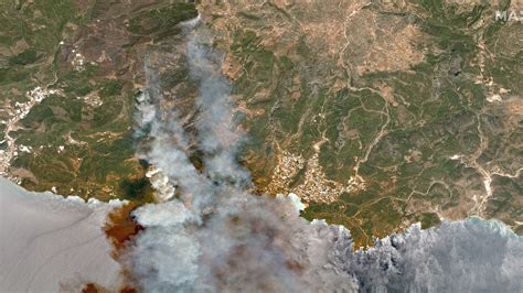 Turkey wildfires: Satellite images show devastation caused by deadly ...