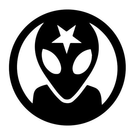 Black and White Alien Logo - LogoDix