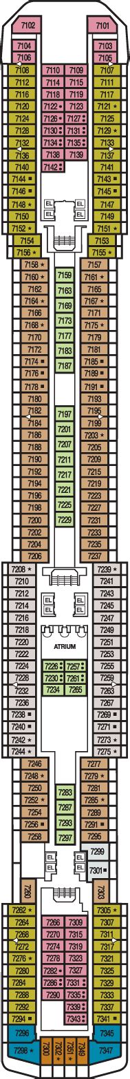 Carnival Miracle Deck Plans- Carnival Cruise Line Carnival Miracle ...