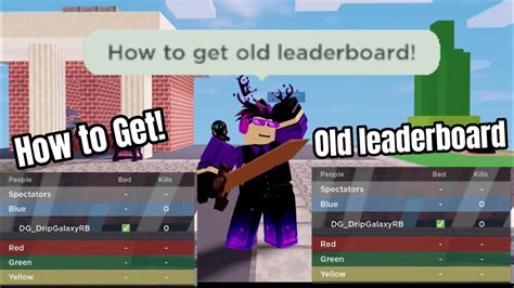 How to get the OLD LeaderBoard instead of the new one (Roblox Bedwars) - YouTube