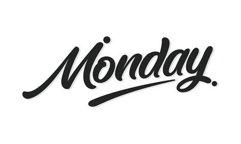 Monday typography logo design vector 22158953 Vector Art at Vecteezy