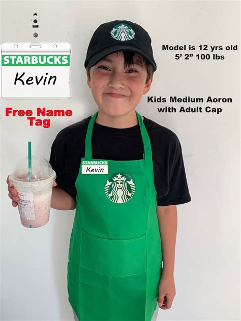 Kids Dress up Starbucks Barista Outfit Kids Starbucks Halloween Costume ...