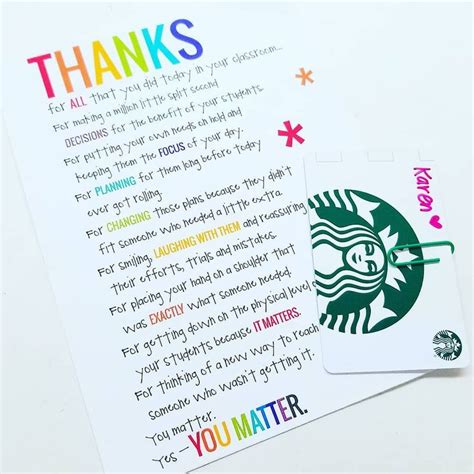 Printable Thank You Notes For Teacher Appreciation