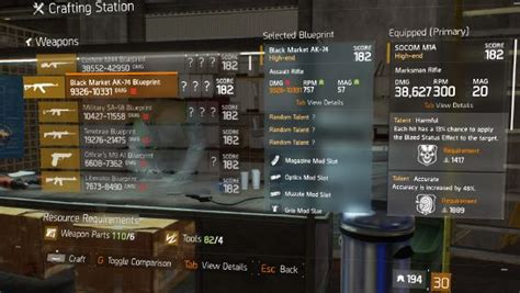Orange Crafting Weapon Parts Resource Item · The Division Field Guide