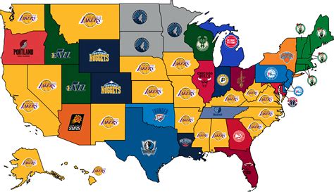 Most Popular NBA Team by State 2023