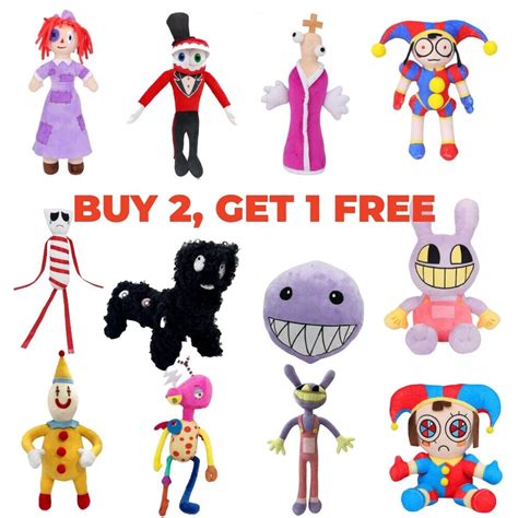 TADC The Amazing Digital Circus Pomni Jax Ragatha Caine Stuffed Plush Dolls Toys - SMT Duty Free