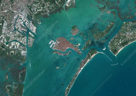 Venice, Italy, satellite image - Stock Image - C057/6009 - Science Photo Library