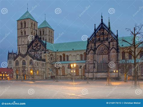 Medieval Munster Cathedral or St -Paulus-Dom in in Munster, Germany Stock Image - Image of ...