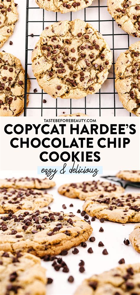 Copycat '90s Hardee's Chocolate Chip Cookies - Taste Before Beauty