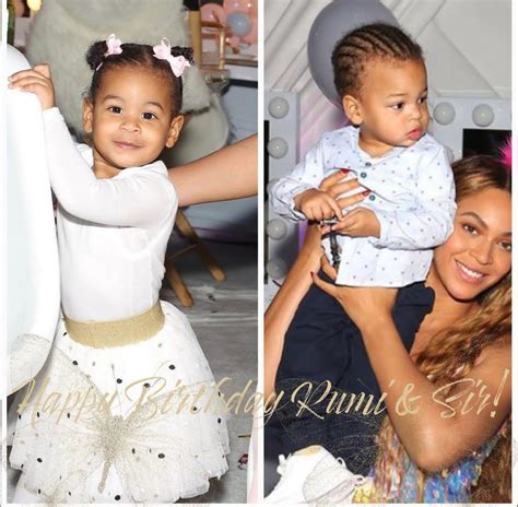 "What's better than 1 gift... 2" Beyonce celebrates her twins Rumi and ...