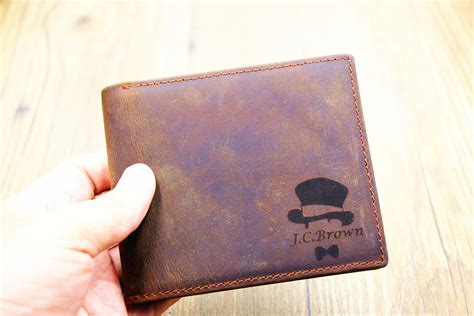 Wallet for Husband Personalized Mens Wallet Father's Day - Etsy