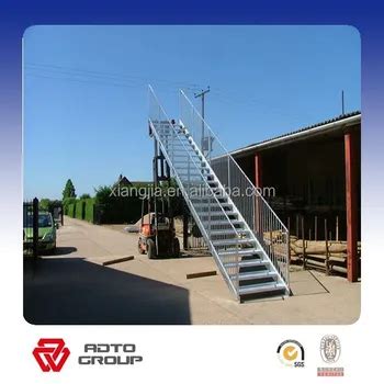 Prefab Outdoor Steel Structure Stairs - Buy Prefab Steel Stairs,Prefab ...