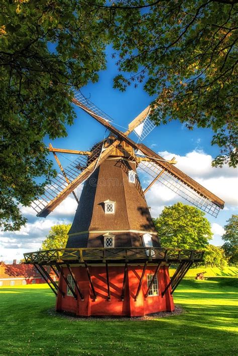 Windmill on the Kings Bastion in the Kastellet in the City of Co Stock Photo - Image of oresund ...