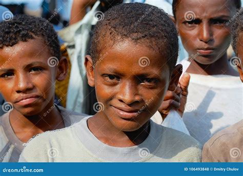 Portrait of Unidentified Yemeni Teenagers at the Fish Market in Al ...