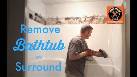 How to Remove a Fiberglass Bathtub and Surround -- by Home Repair Tutor - YouTube