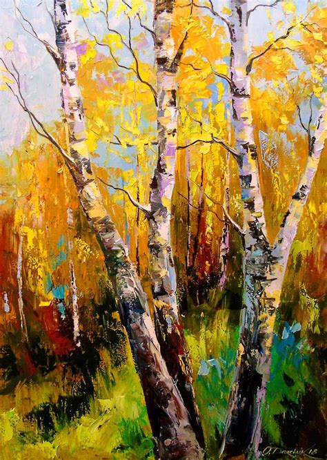 How To Paint Birch Trees On Canvas - This is a real time acrylic landscape painting tutorial for ...