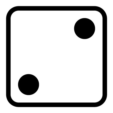 Inverted Dice 2 Vector SVG Icon - SVG Repo