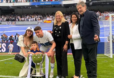 El festejo de Federico Valverde tras el título de Real Madrid: en familia y con su hijo ¡adentro ...