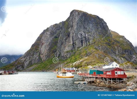 Reine Fishing Village on Lofoten Islands, Norway Stock Photo - Image of mountain, europe: 121407460